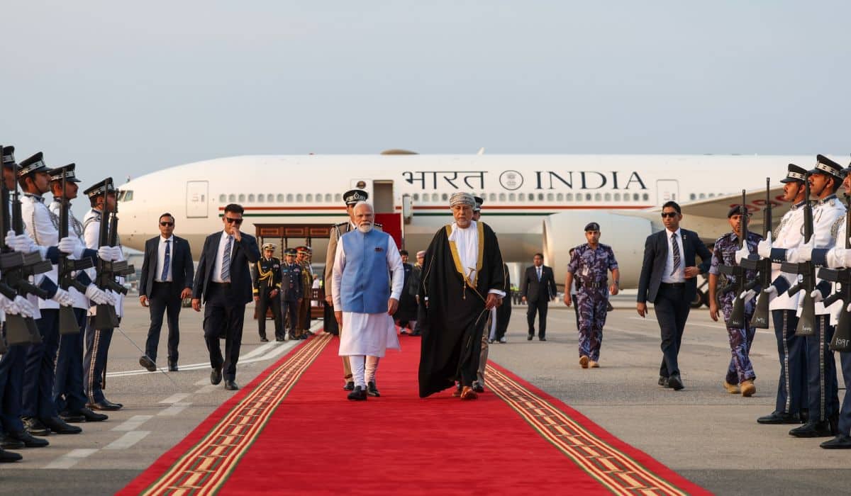 PM Modi arrives in Muscat, Oman to a warm welcome 