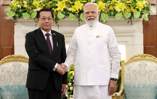 India-Myanmar ties: PM Modi raises border security, refugee concerns in talks with President Min Aung Hlaing