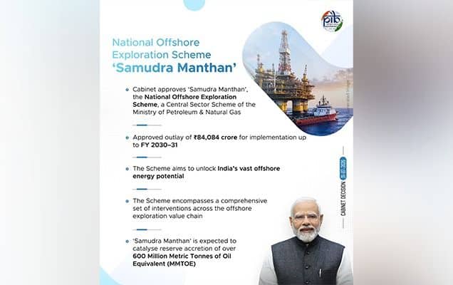 Union Cabinet approves Samudra Manthan scheme, Rs 84,084 crore push for deepwater oil and gas exploration