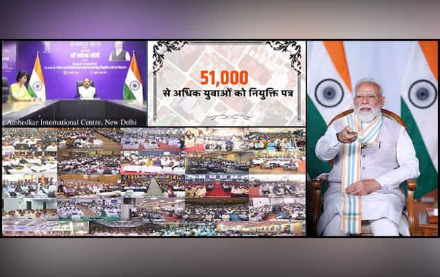 PM Modi distributes 51,000 appointment letters at 'Rozgar Mela', says govt committed to empowering youths
