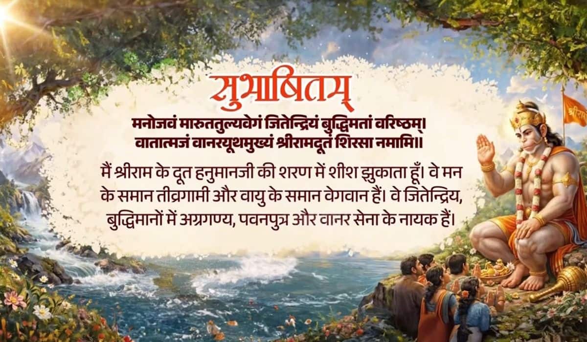 Prime Minister shares Sanskrit Subhashitam, prays to Lord Hanuman