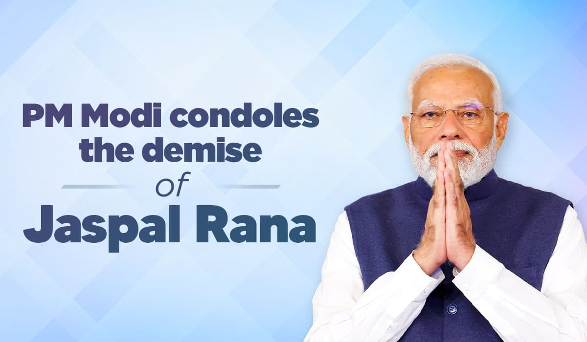 Prime Minister expresses sadness over the passing of Shri Jaspal Rana Ji