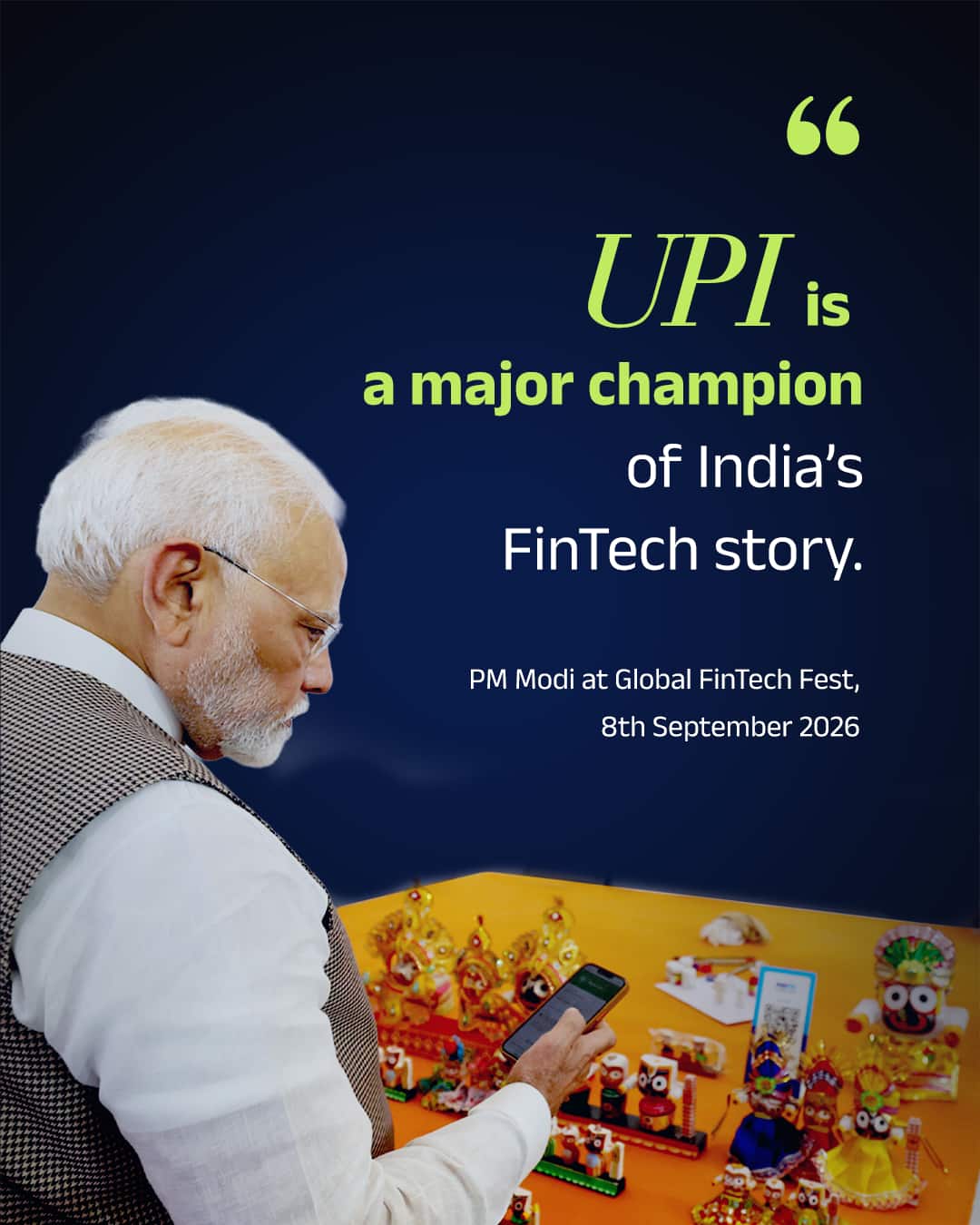 UPI is a major champion of India’s FinTech story.