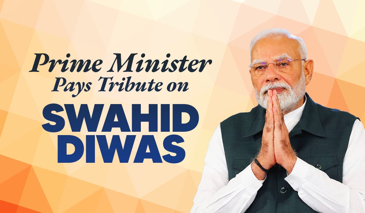 Prime Minister Pays Tribute on Swahid Diwas