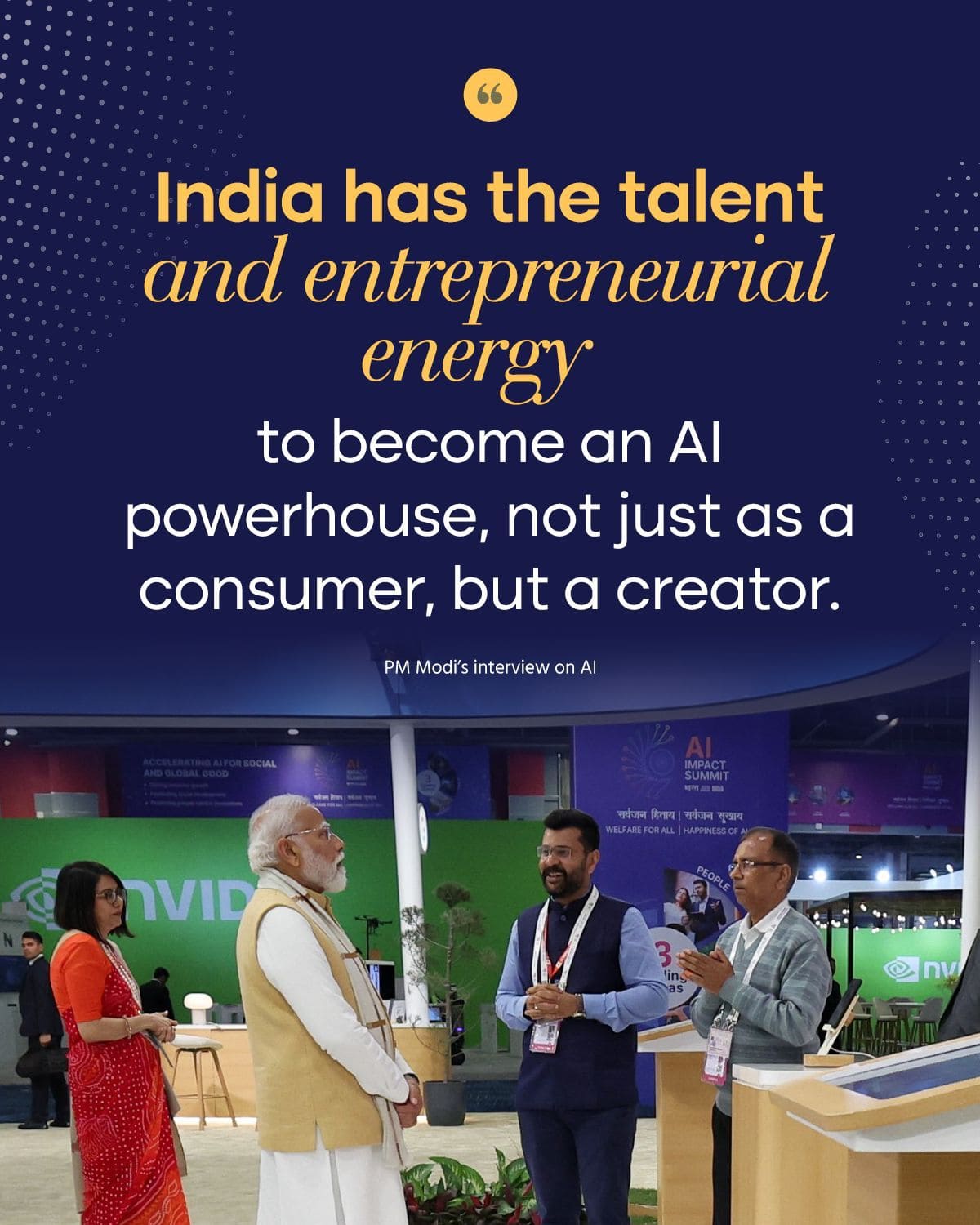 India has the talent and entrepreneurial energy to become an AI powerhouse, not just as a &hellip;