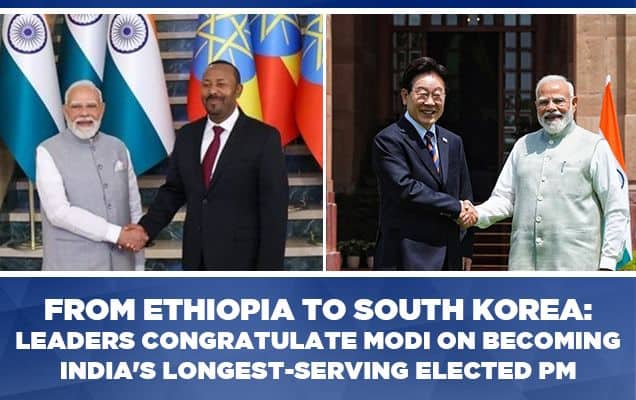 From Ethiopia To South Korea: Leaders Congratulate Modi On Becoming India's Longest-Serving Elected PM