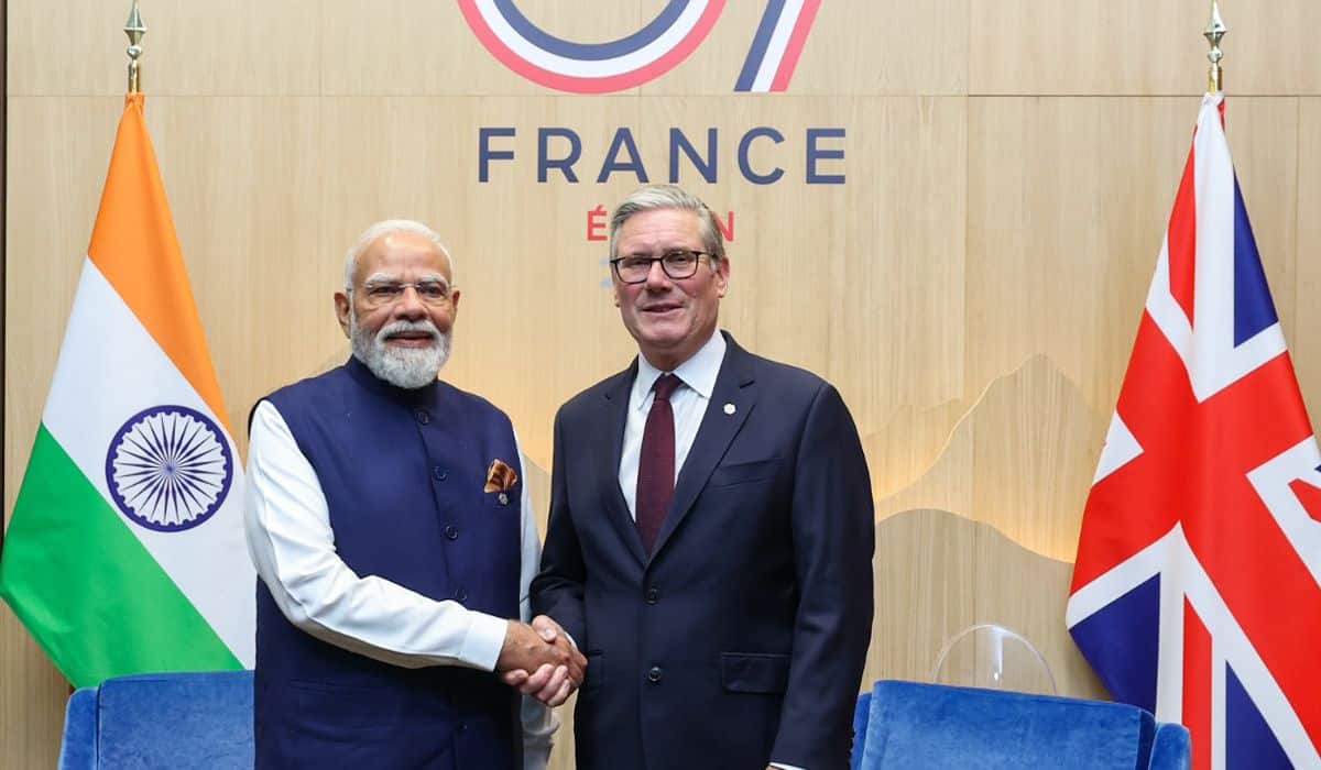Prime Minister’s meeting with Prime Minister of UK on the sidelines of the G7 Summit