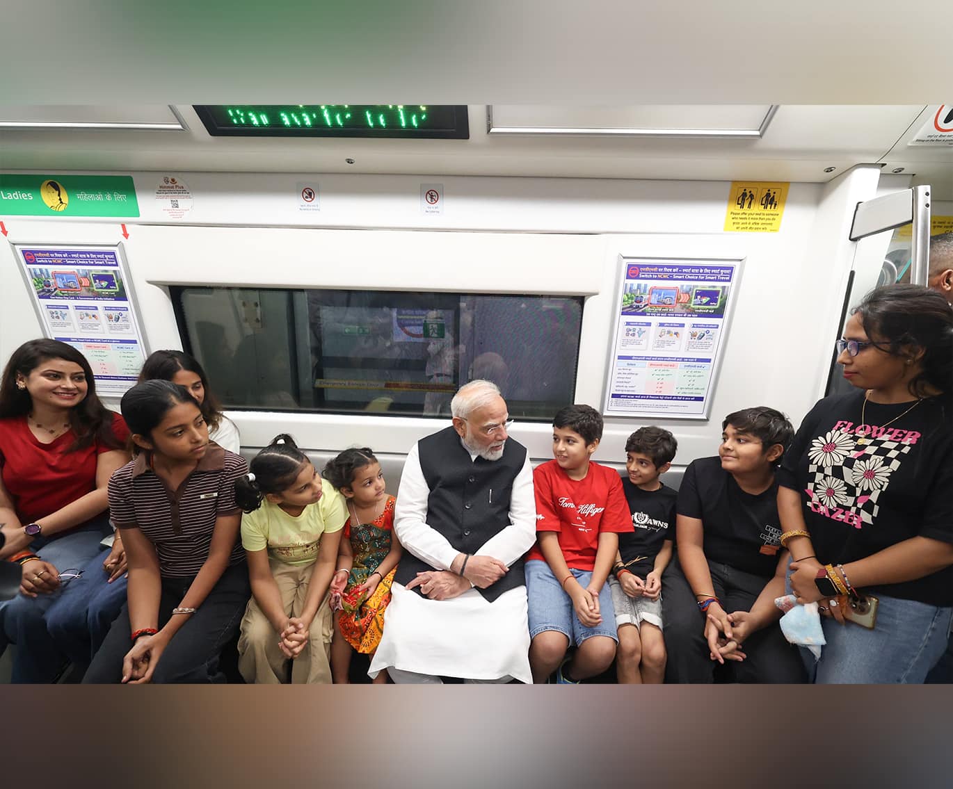 Prime Minister shares moments from his metro journey to and from the SRCC programme