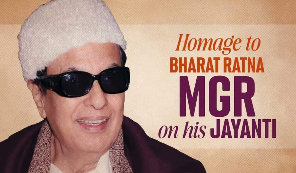  PM pays tribute to Bharat Ratna Dr. M.G. Ramachandran on his Jayanti