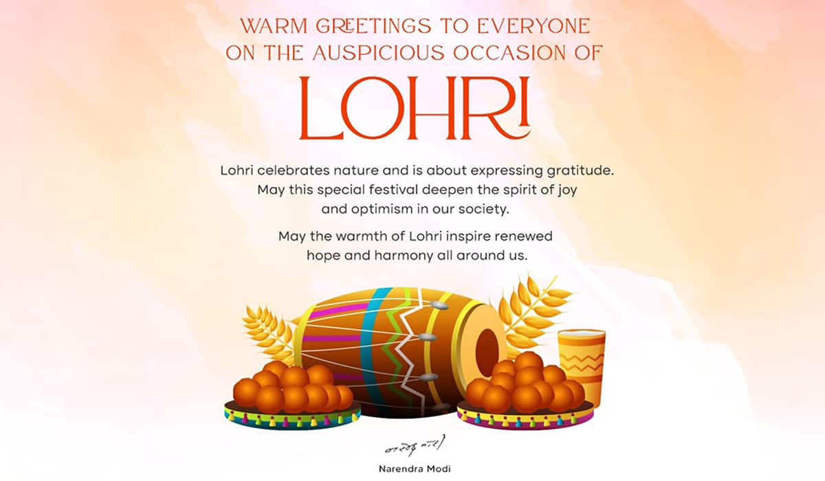 Prime Minister extends greetings to everyone on Lohri