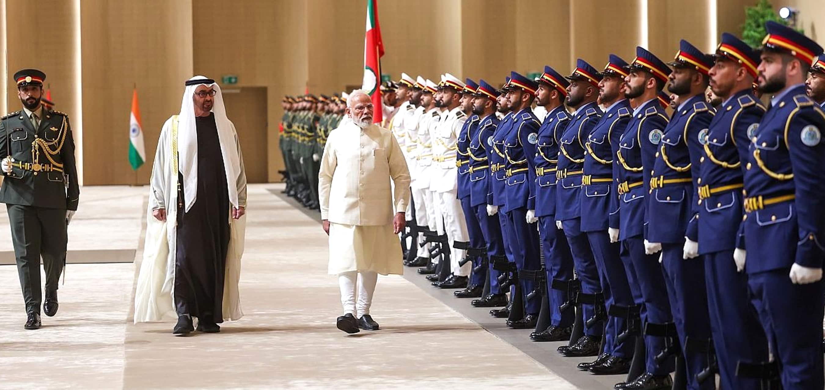 PM Modi arrives in the UAE