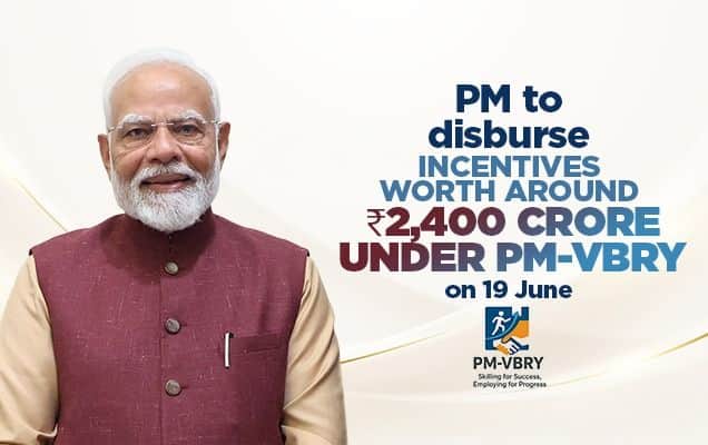 PM Modi to disburse ₹2,400 crore to 1.5 million first-time employees under PMVBRY on Friday 