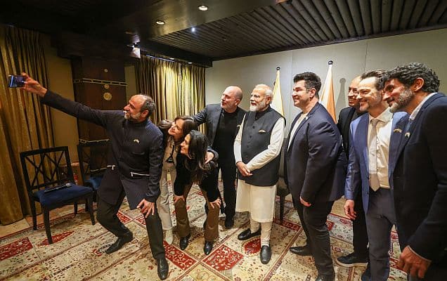 No undercover work!' PM Modi meets Fauda star cast on Israel visit, posts selfie