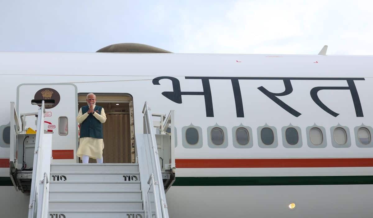 PM Modi arrives in the Netherlands