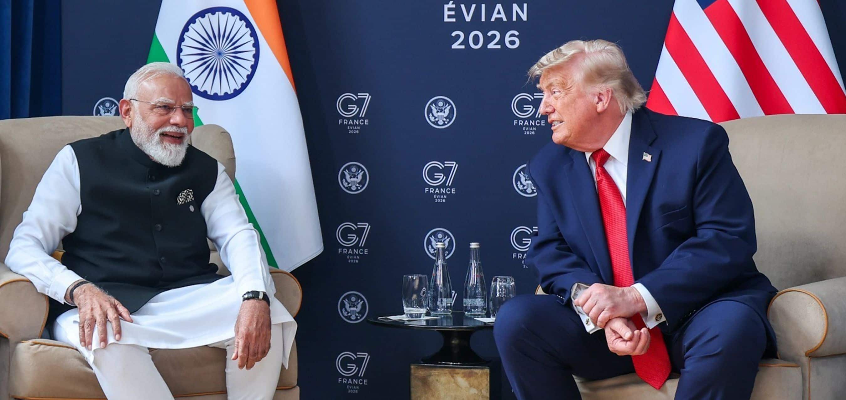 Prime Minister meets President of the United States of America on the sidelines of the G7 Summit in Evian