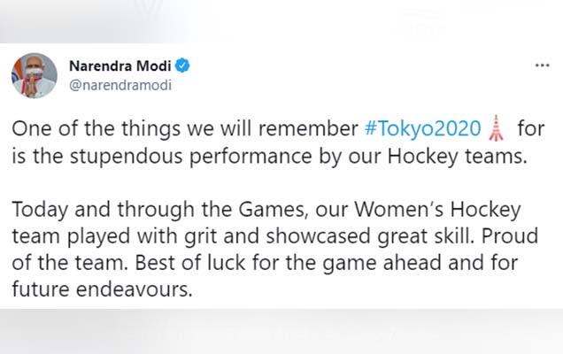 PM Modi calls up Rani Rampal & Sjoerd Marijne to express pride with team’s dream run at Tokyo Olympics