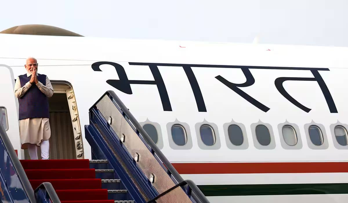 PM Modi arrives in London, United Kingdom 
