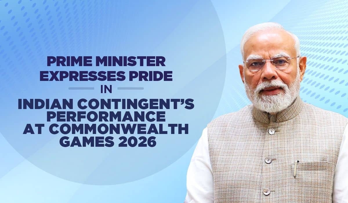 Prime Minister expresses pride in Indian contingent’s performance at Commonwealth Games 2026