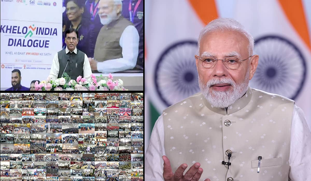 PM Modi participates in Khelo India Dialogue