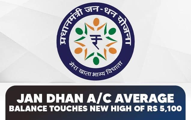 Jan Dhan A/c average balance touches new high of Rs 5,100
