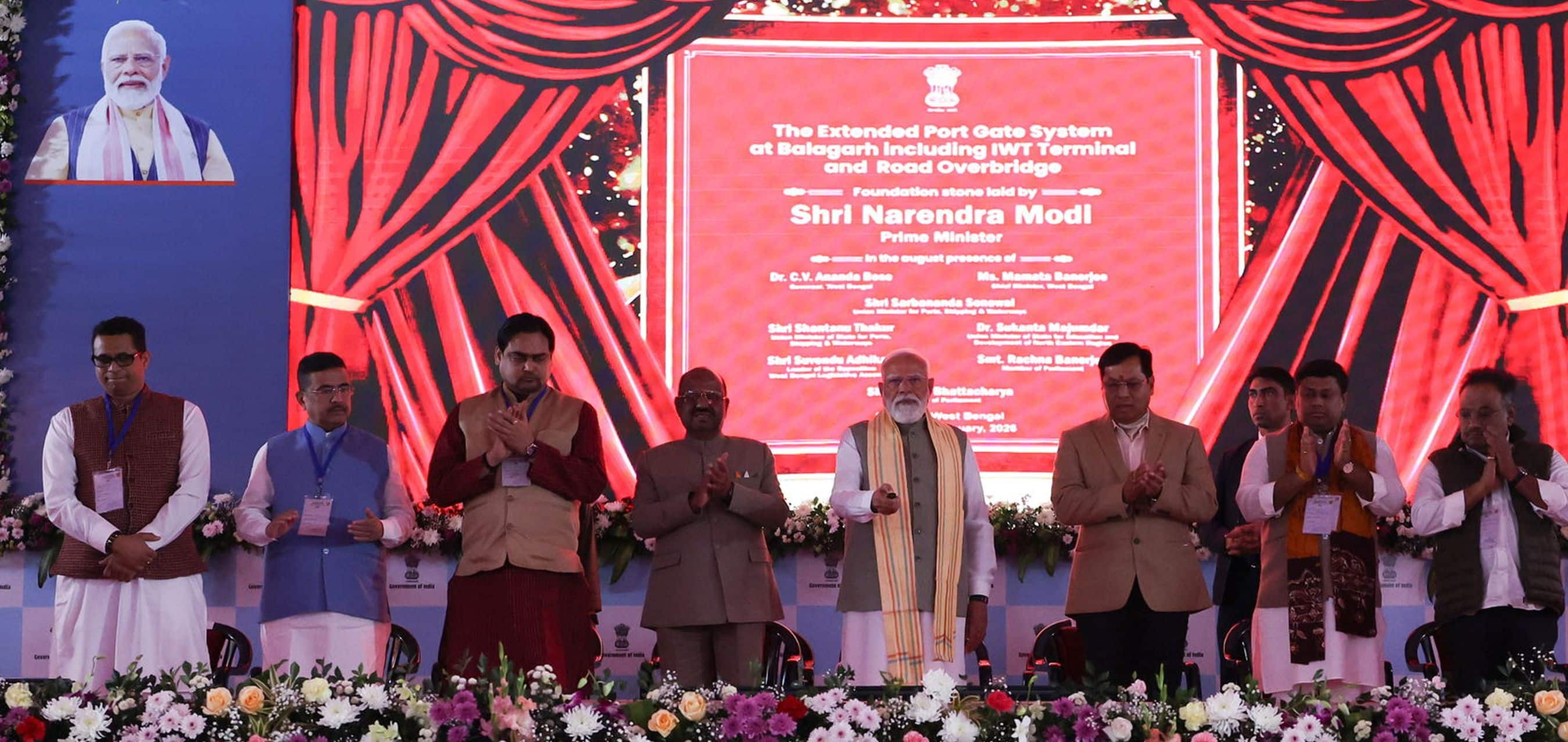 PM Modi launches various development projects worth around  ₹830 crore in Singur, West Bengal