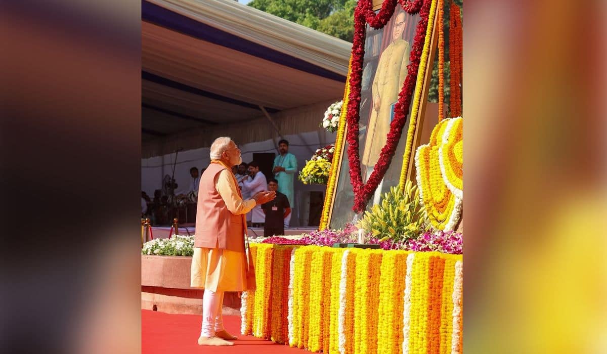 Prime Minister pays homage to Dr. Babasaheb Ambedkar in the Parliament complex
