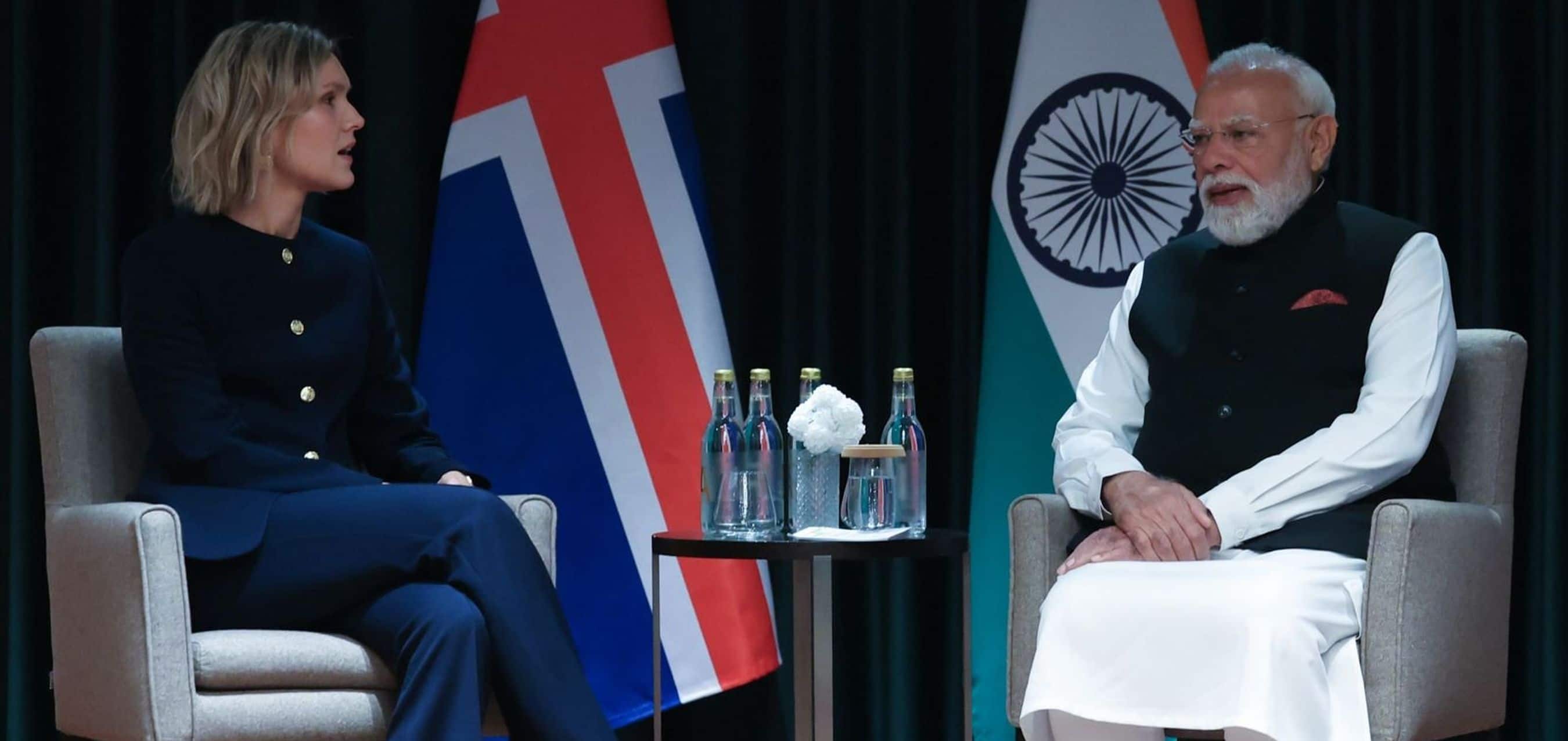 Prime Minister’s meeting with Prime Minister of Iceland on the margins of the 3rd India-Nordic Summit