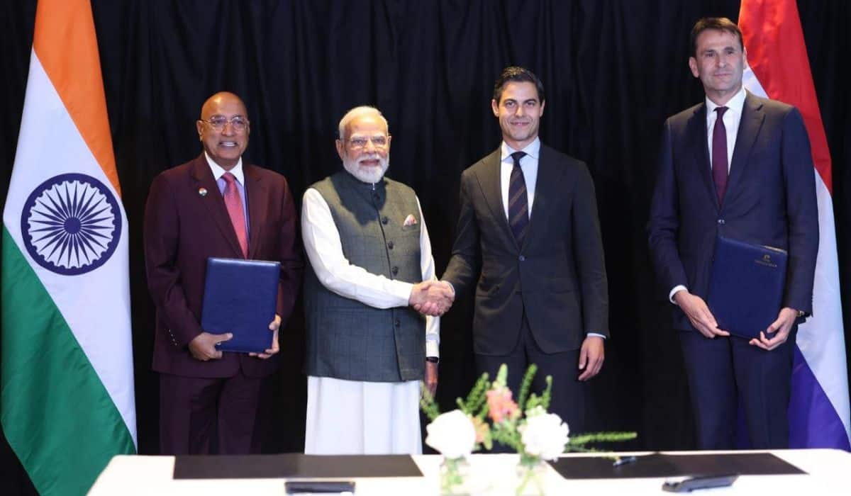 Prime Minister witnesses signing of agreement between ASML and Tata Electronics for Semiconductor manufacturing