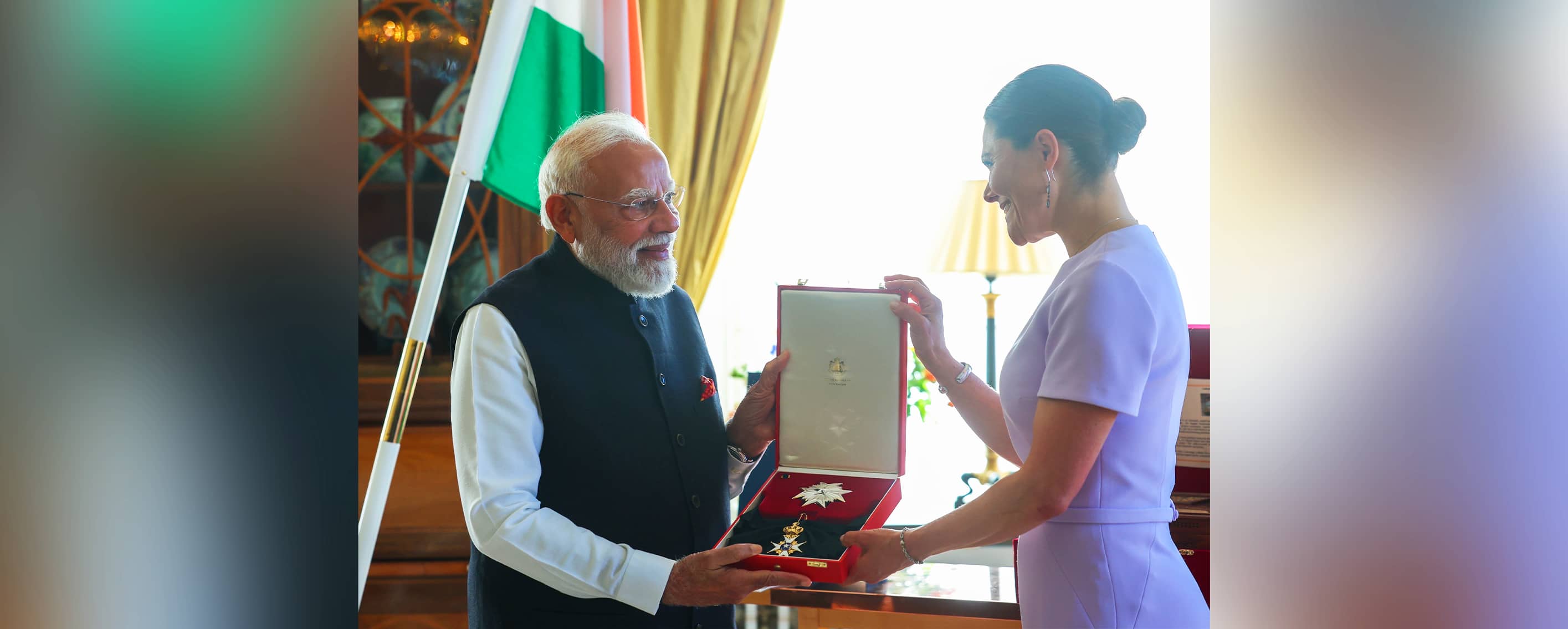 Prime Minister receives the Royal Order of the Polar Star, Degree Commander Grand Cross in Sweden