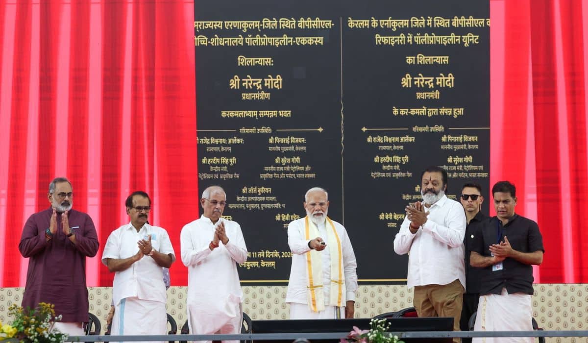 PM Modi inaugurates, dedicates to the nation multiple developmental projects worth around ₹11,000 crore in Ernakulam, Keralam