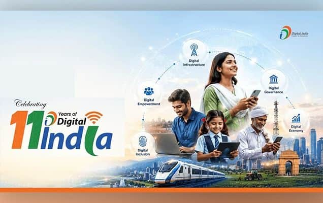 103 Cr Internet Connections, 66 Cr Daily UPI Transactions: PM Modi Highlights Digital India Impact At 11