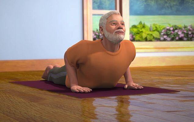 Practice Bhujangasana with PM Modi!