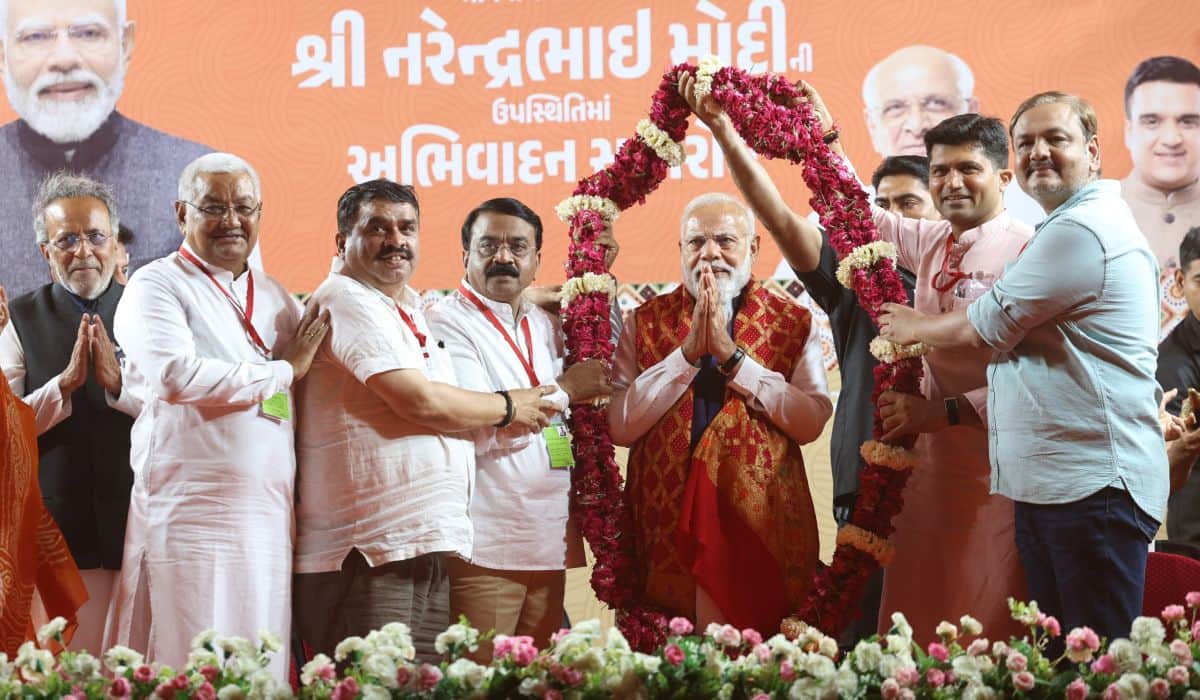 PM Modi’s special address at a public meeting in Jamnagar, Gujarat