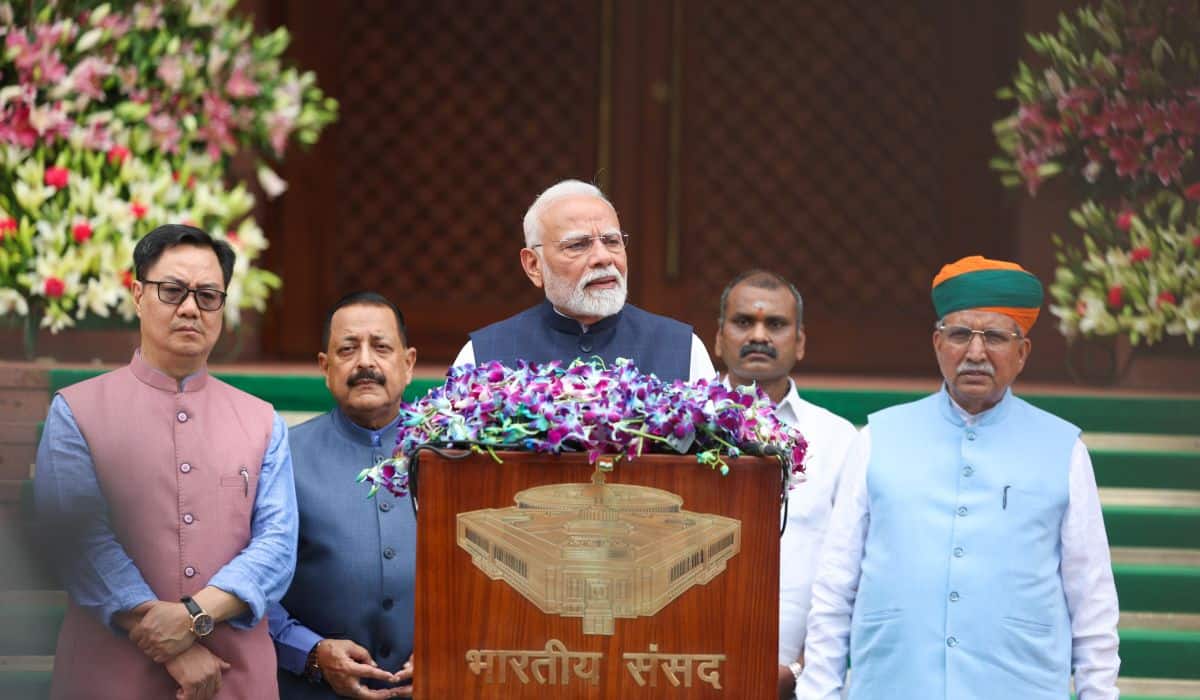 PM Modi addresses the onset of the Monsoon Session of Parliament PM Modi addresses the onset of the Monsoon Session of Parliament