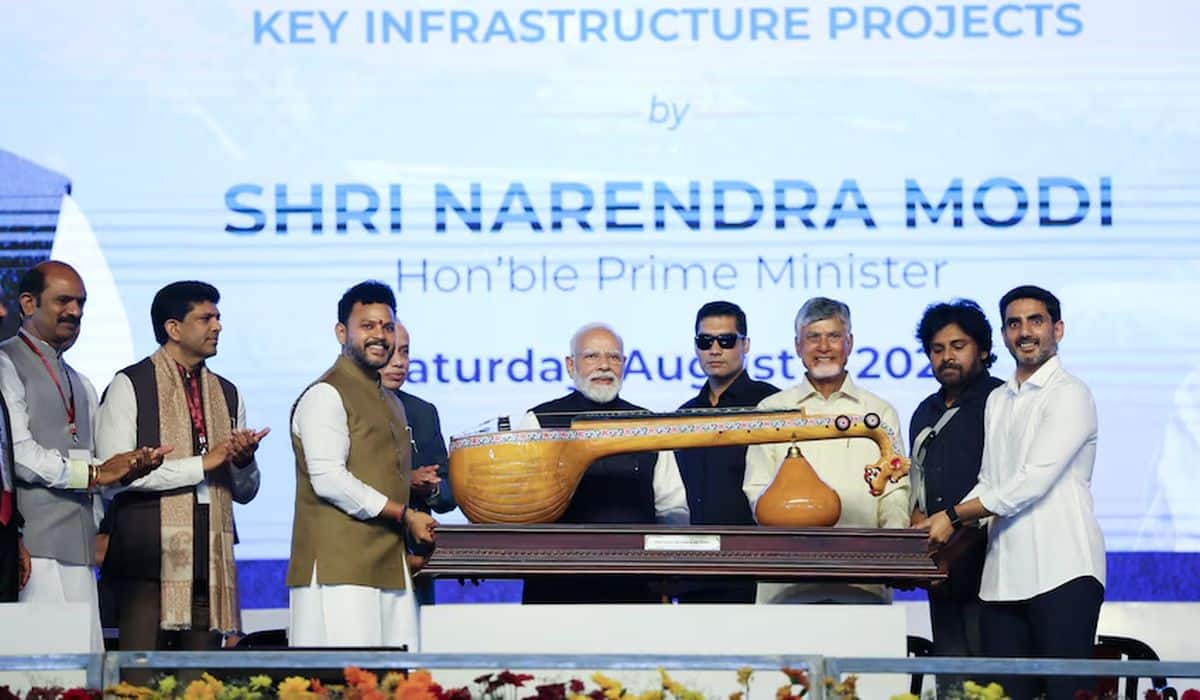 PM Modi launches multiple development projects worth over ₹17,900 crore in Bhogapuram, Andhra Pradesh