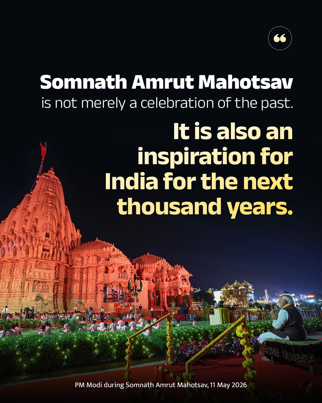 Somnath Amrut Mahotsav is not merely a celebration of the past.