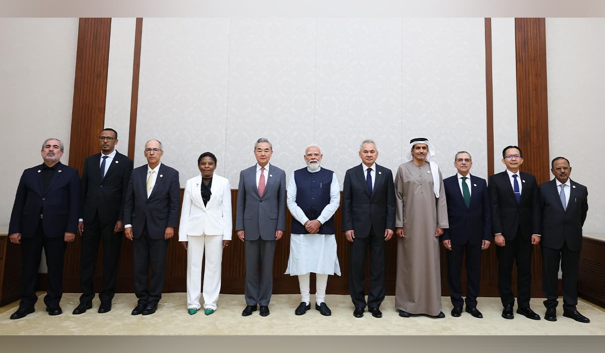 Prime Minister Shri Narendra Modi meets National Security Advisors and senior security officials of BRICS Countries