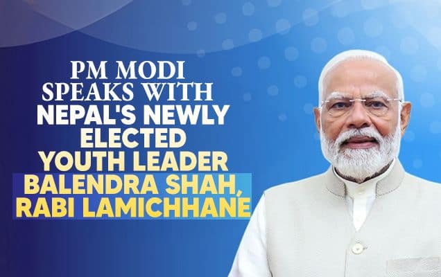 PM Modi speaks with Nepal's newly elected youth leader Balendra Shah, Rabi Lamichhane 
