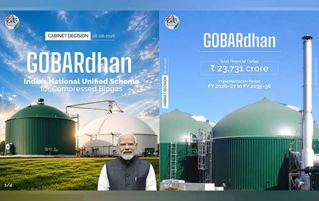 Cabinet clears ₹23,731 crore GOBARdhan scheme for compressed biogas