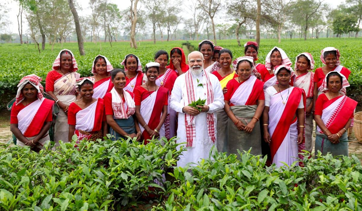 A bunch of moments from PM Modi’s Assam visit that stood out