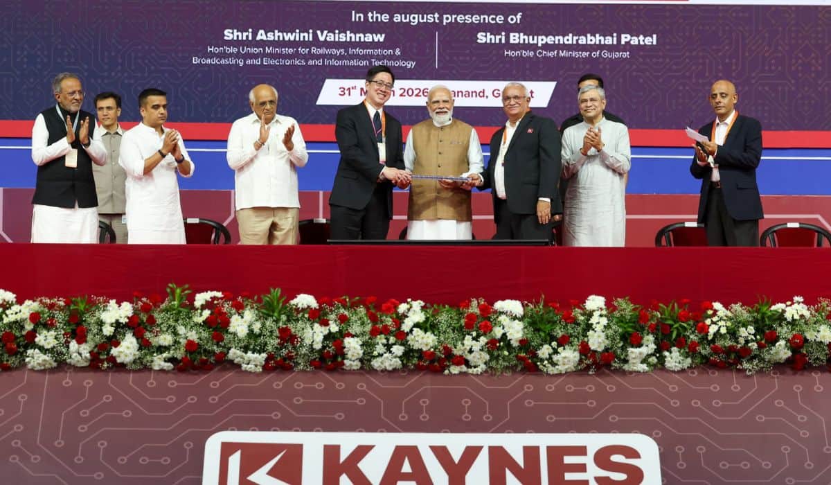 PM Modi inaugurates the Kaynes Semicon Plant at Sanand, Gujarat