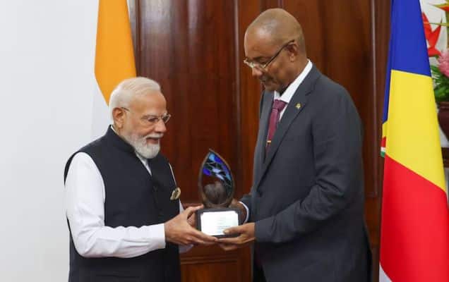 Seychelles Honours PM Modi With 'Guardian Of The Blue Horizon' Title 