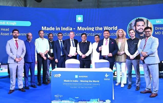 Sonowal unveils first Made in India EXIM shipping container, Maersk orders 1,000 of them