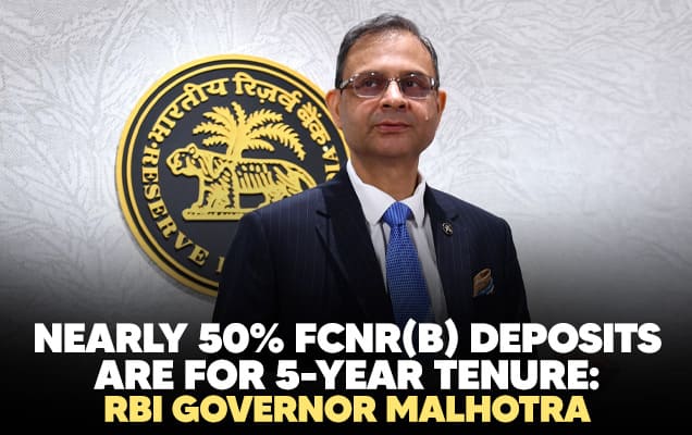 Nearly 50% FCNR(B) deposits are for 5-year tenure: RBI Governor Malhotra