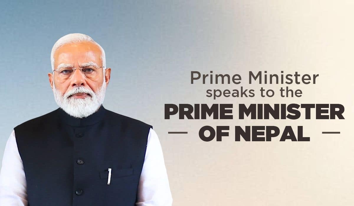 Prime Minister speaks to the Prime Minister of Nepal 