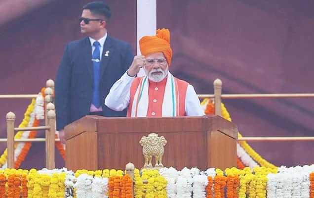 PM Modi announces Mission Sudarshan Chakra to revolutionise national security by 2035 