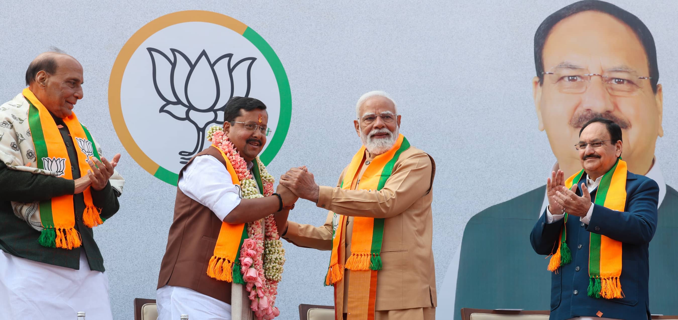 पीएम मोदी ने नए पार्टी अध्यक्ष के अभिनंदन समारोह में भाजपा कार्यकर्ताओं को संबोधित किया