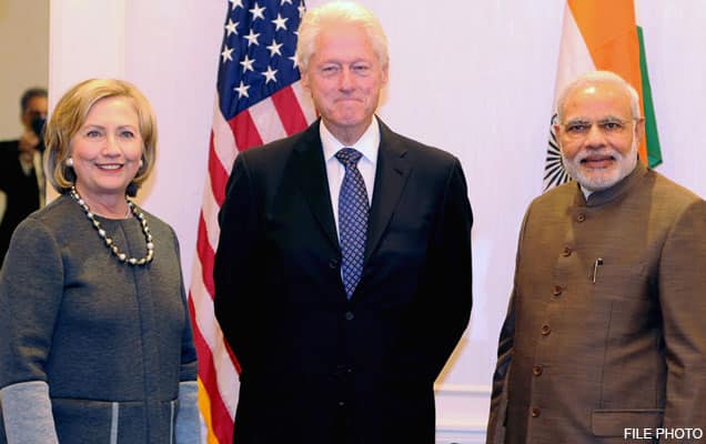 PM gives Birthday Greetings to Hillary Clinton